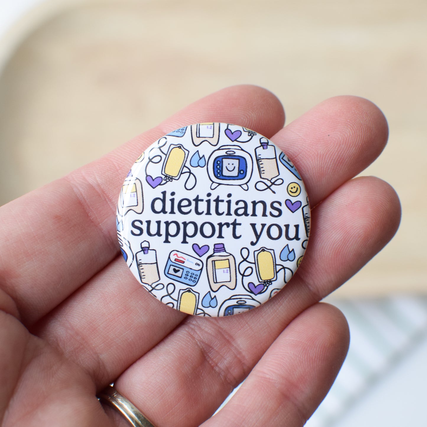 Dietitians Support You Badge Reel + Topper