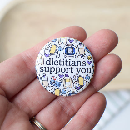 Dietitians Support You Badge Reel + Topper