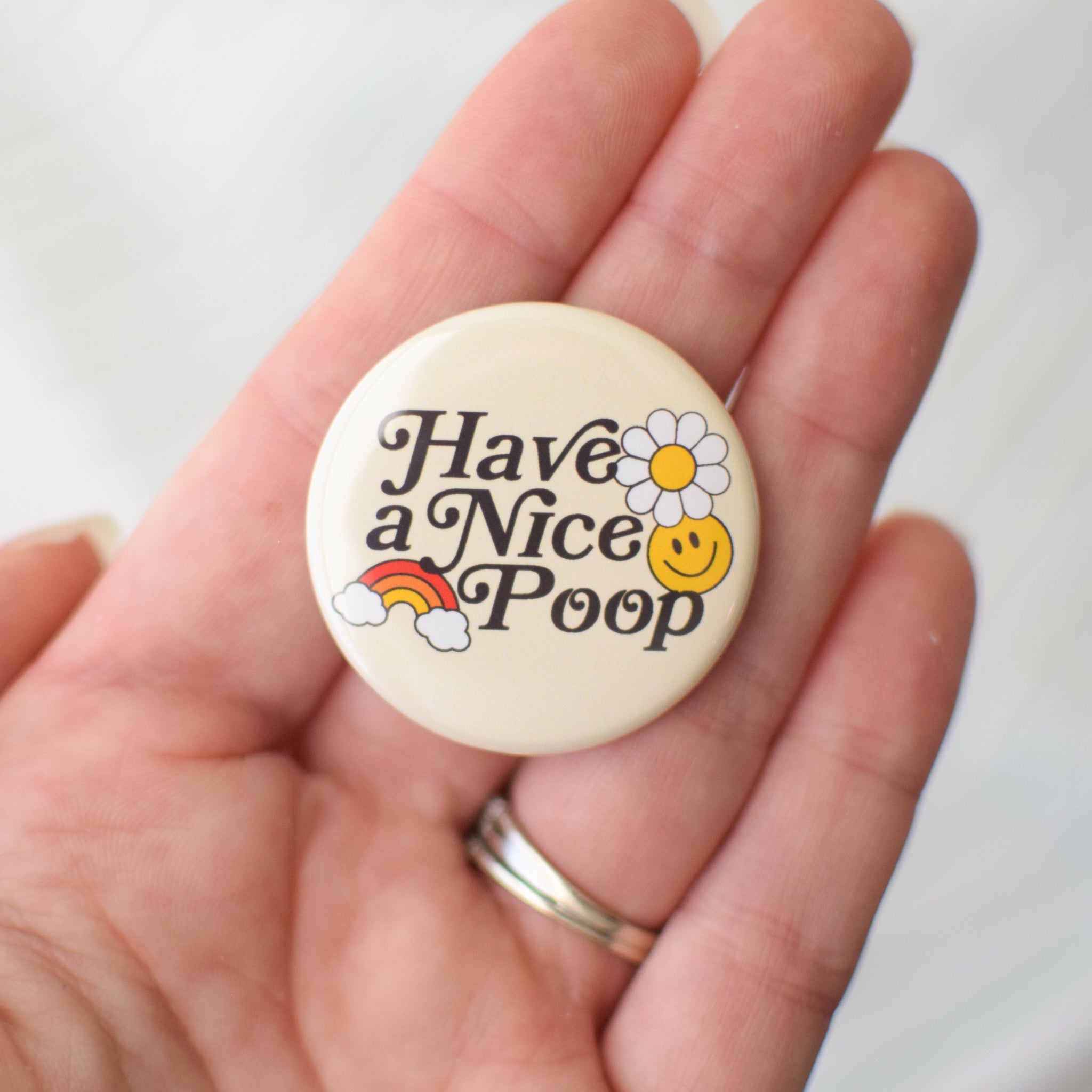 Have a Nice Poop Button or Magnet – Donut Season