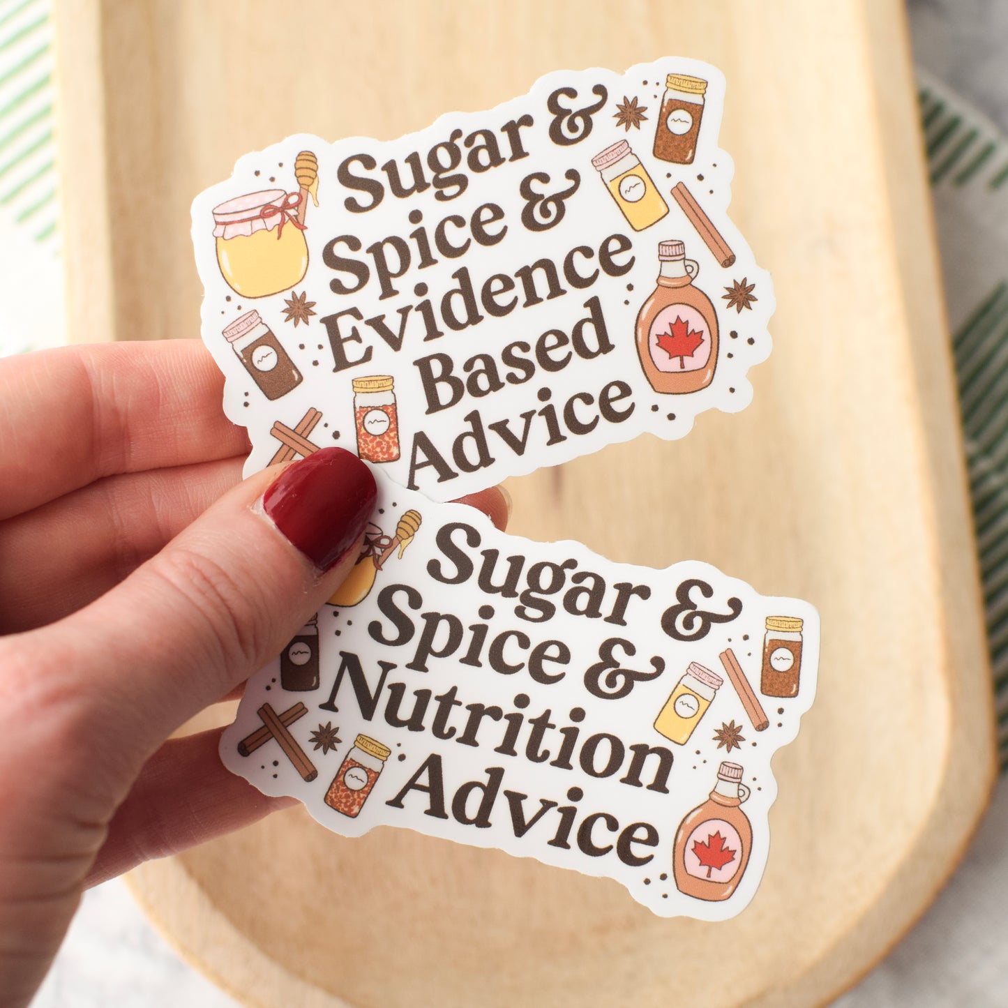 Sugar & Spice & Nutrition Advice Sticker