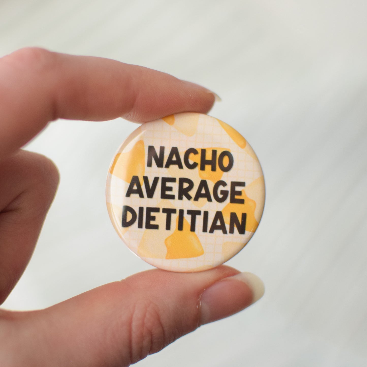 Nacho Average Dietitian Badge Reel + Topper