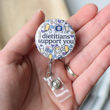 Dietitians Support You Badge Reel + Topper