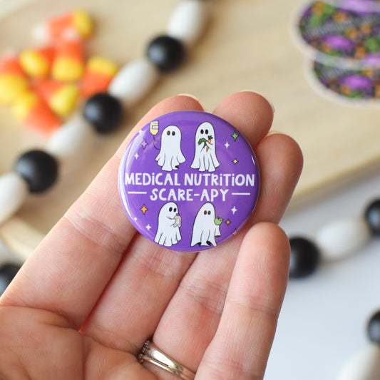 Medical Nutrition Scare-apy Button or Magnet