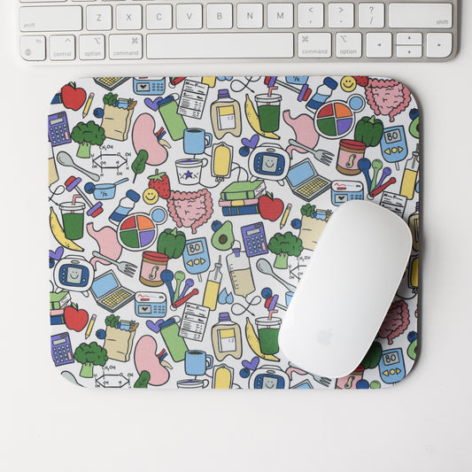 Nutrition Doodles Mouse Pad