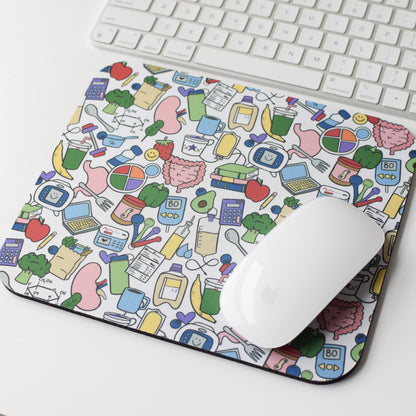 Nutrition Doodles Mouse Pad