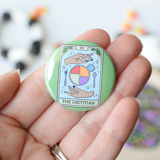 Dietitian Tarot Card Button or Magnet