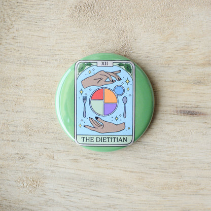 Dietitian Tarot Card Button or Magnet