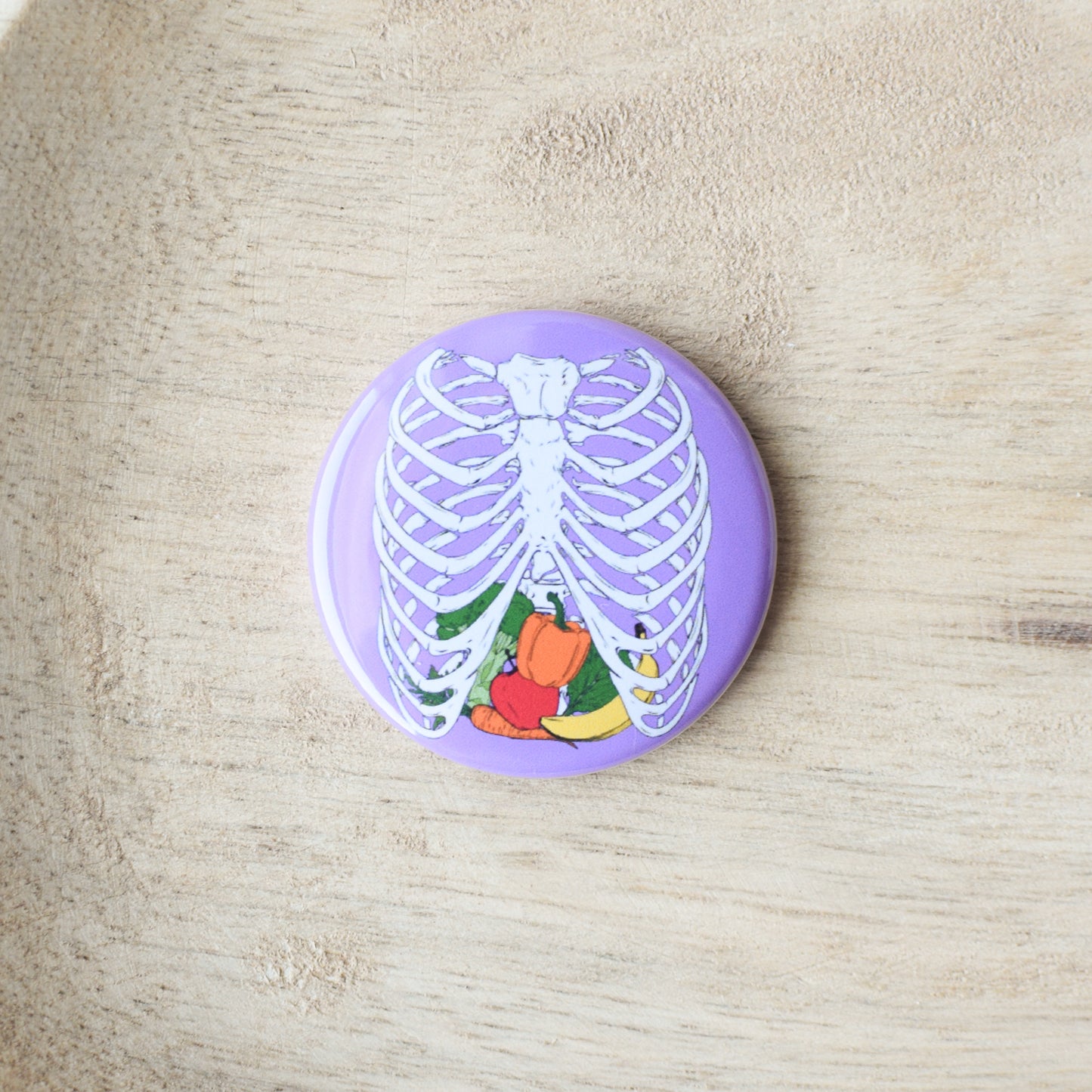 Skeleton Tummy Badge Reel + Topper