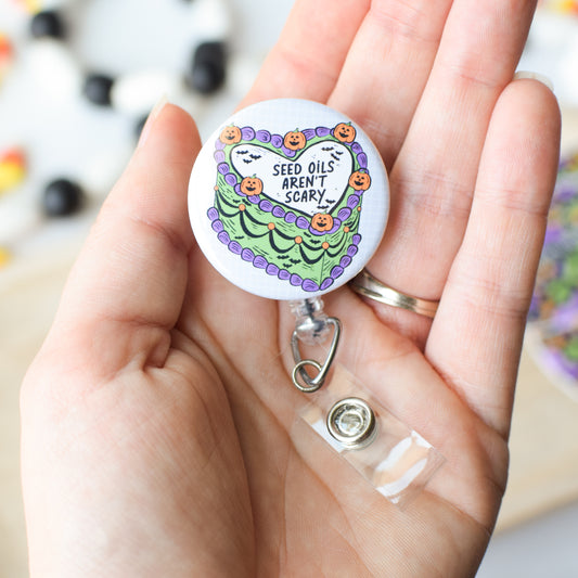 Halloween Cake Badge Reel + Topper