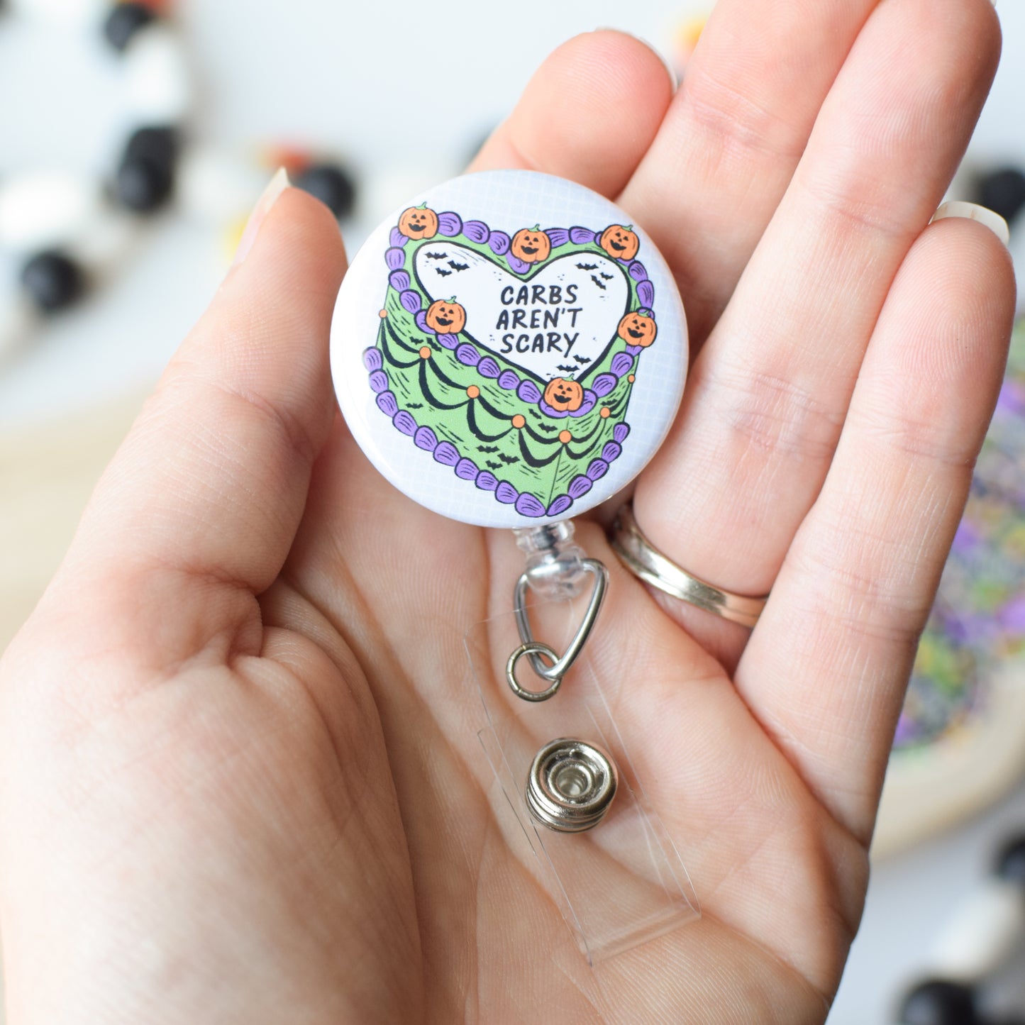 Halloween Cake Badge Reel + Topper