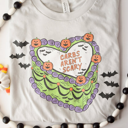 Carbs Aren't Scary Halloween Cake Tee