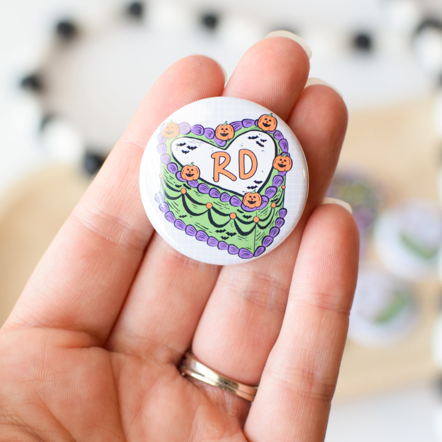 RD Halloween Cake Button or Magnet
