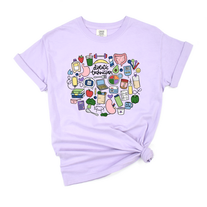 Dietetic Technician Doodles Tee
