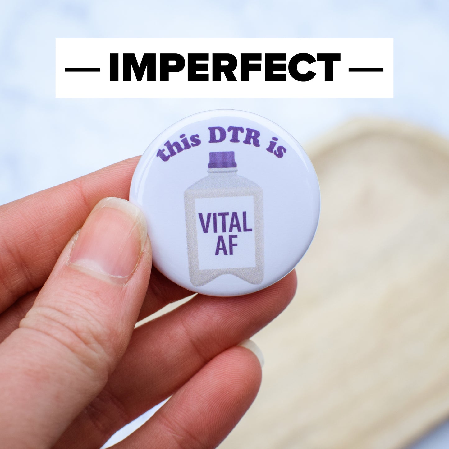 *IMPERFECT* Vital AF DTR Badge Reel Topper