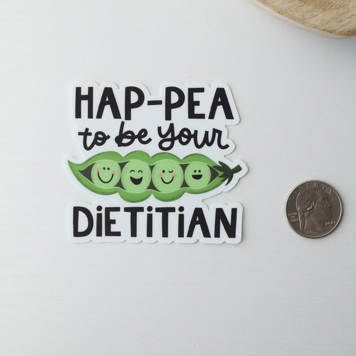 Hap-pea to be Your Dietitian Sticker – Donut Season