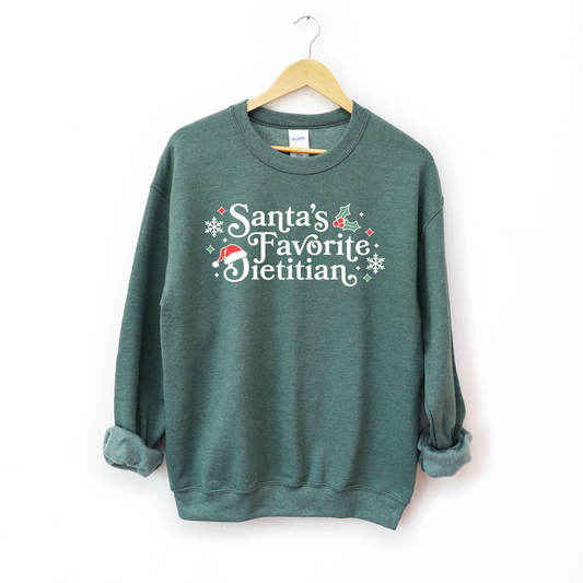 Santa's Favorite Dietitian Sweatshirt