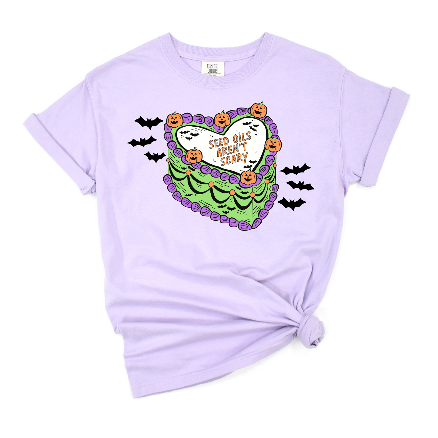 Seed Oils Aren't Scary Halloween Cake Tee