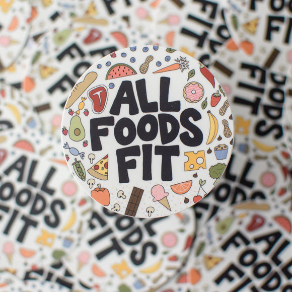 All Foods Fit Sticker
