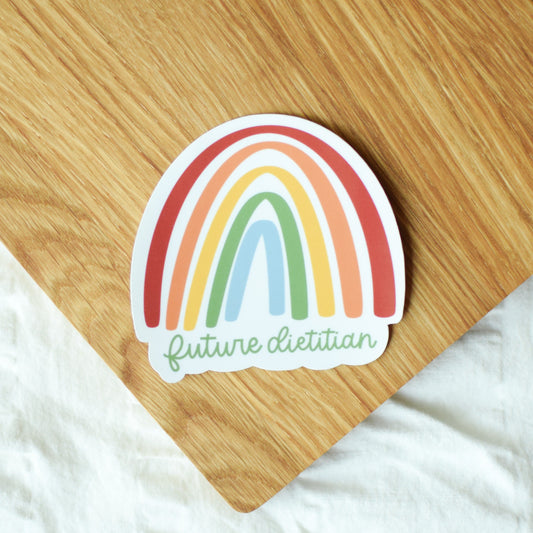 Future Dietitian Rainbow Sticker