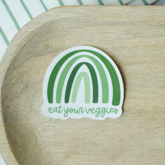 Eat Your Veggies Rainbow Sticker