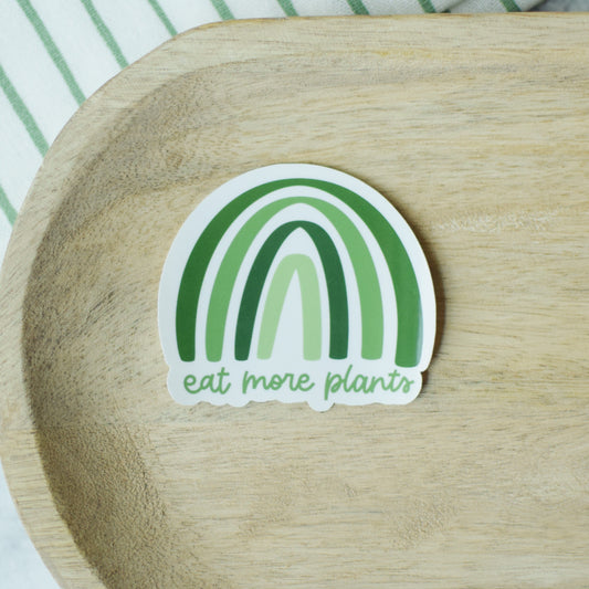 Eat More Plants Rainbow Sticker