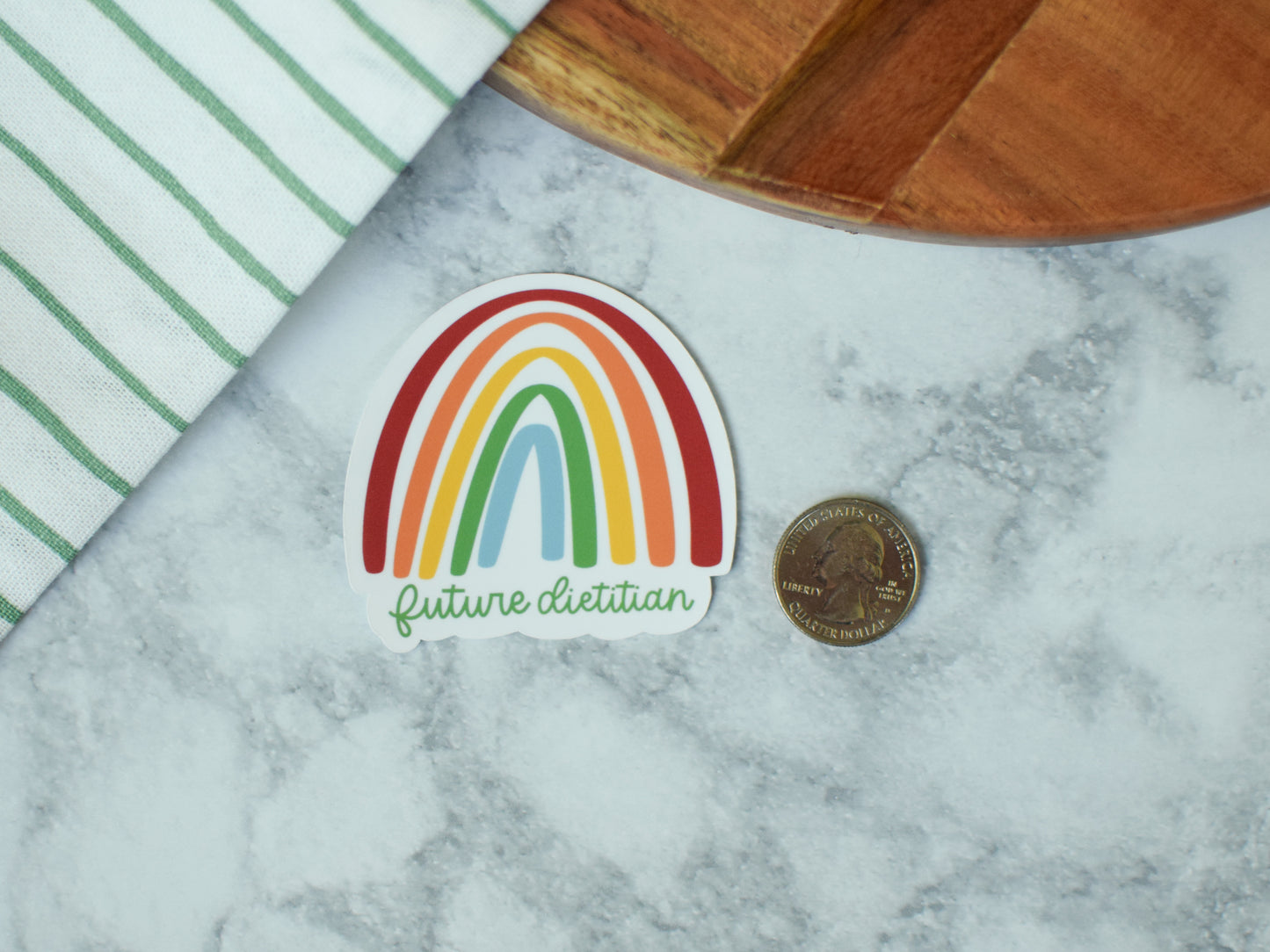 Future Dietitian Rainbow Sticker
