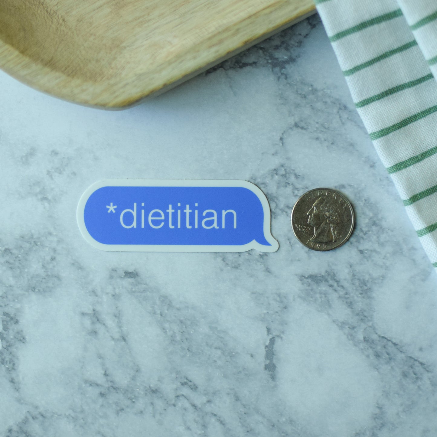 Dietitian Typo Correction Sticker