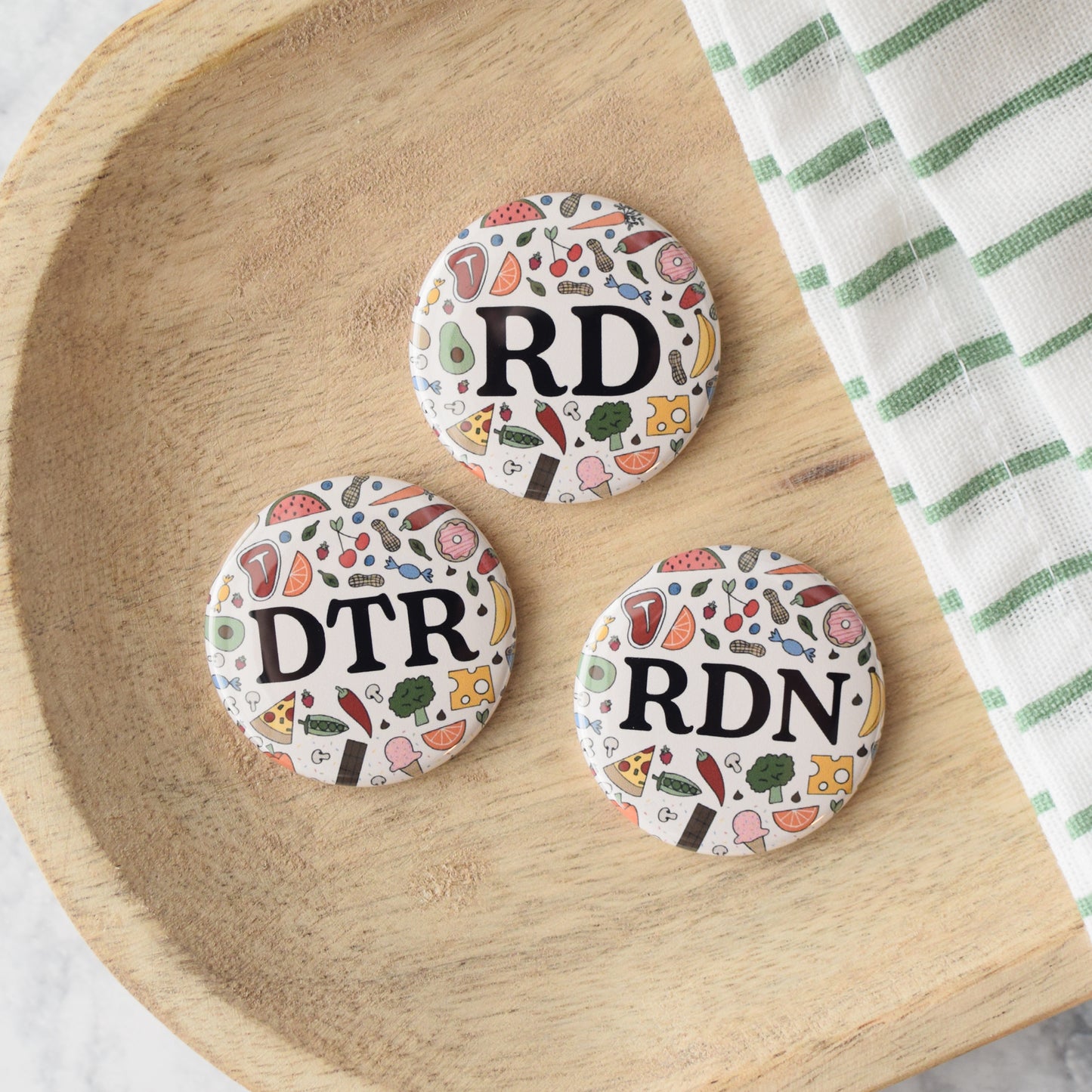 Food Doodle Credentials Badge Reel + Topper – Donut Season