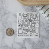 Registered Dietitian Icons Sticker