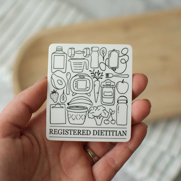 Registered Dietitian Icons Sticker