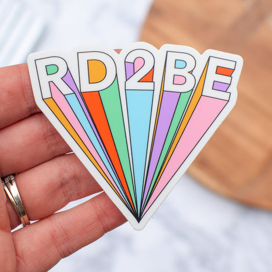 RD2BE Sticker