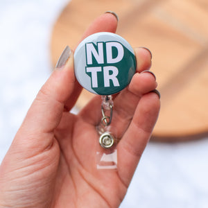 NDTR Credentials Badge Reel + Topper