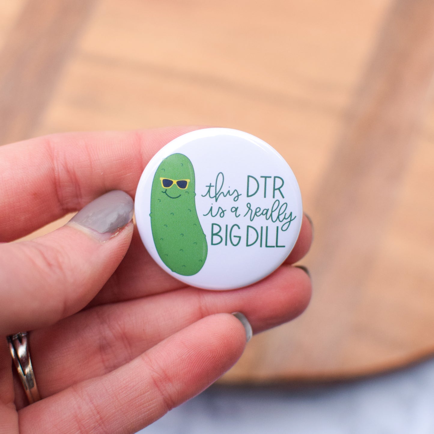 Really Big Dill Badge Reel + Topper