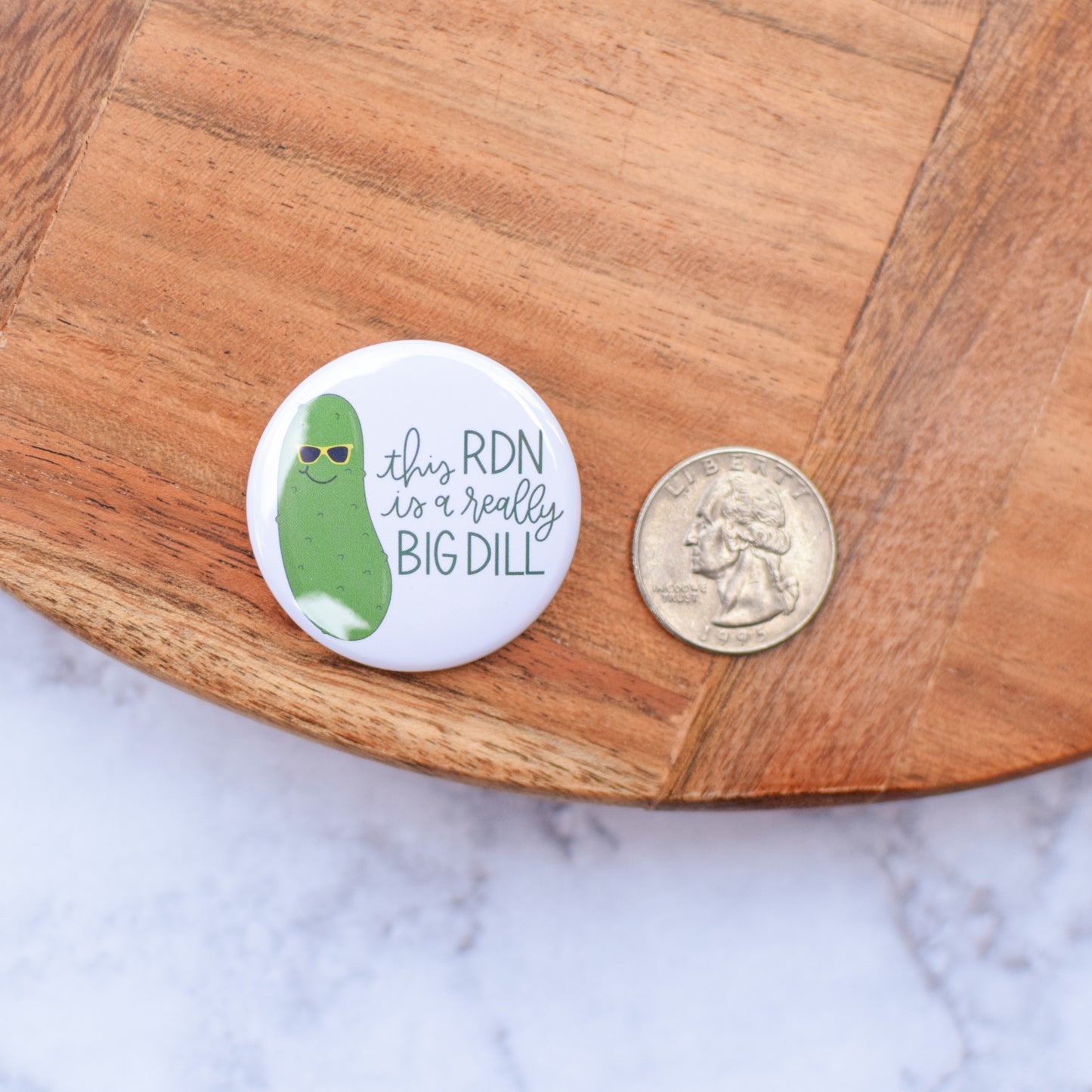 Really Big Dill Badge Reel + Topper