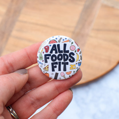 All Foods Fit Badge Reel + Topper