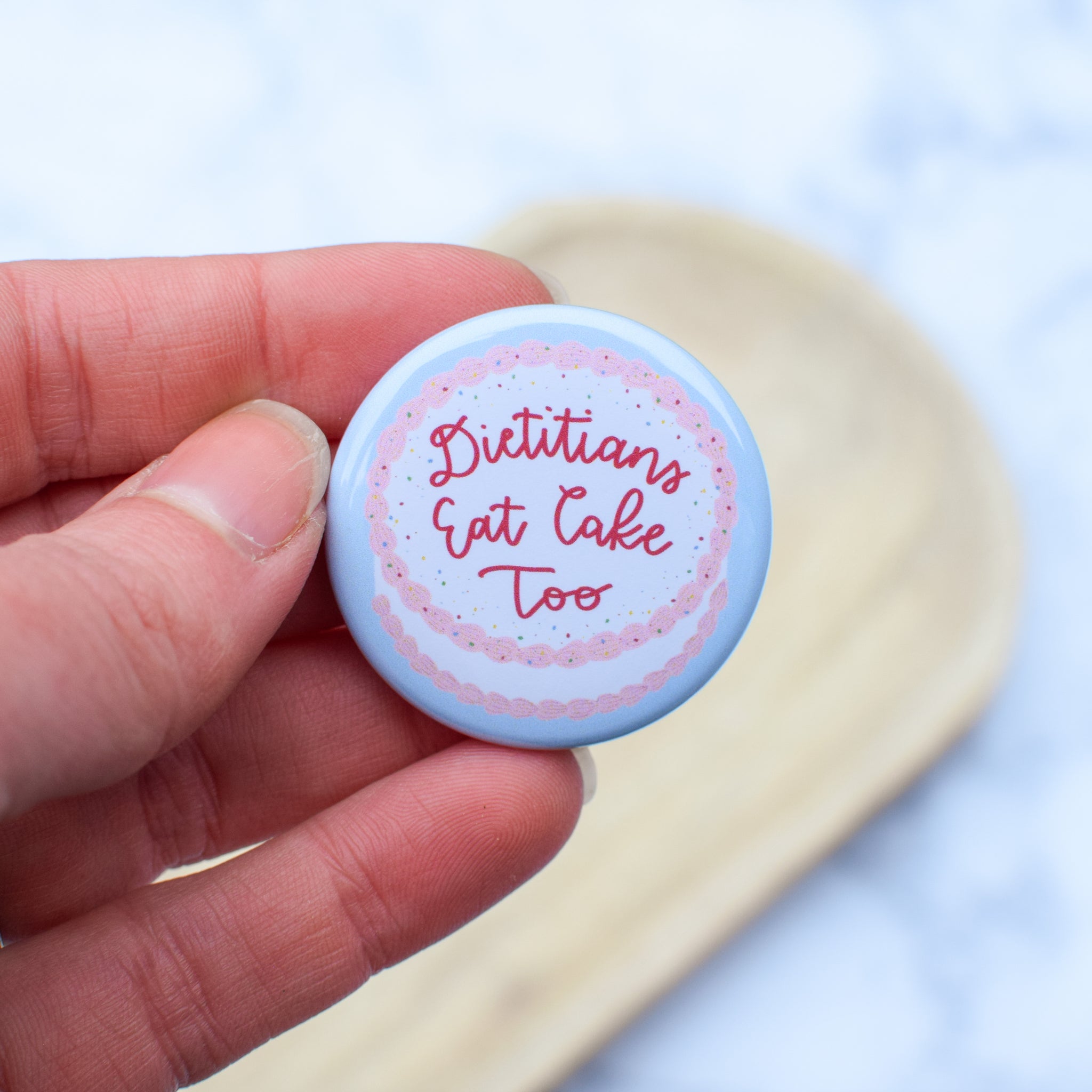 Dietitians Eat Cake Too Badge Reel + Topper Topper Only