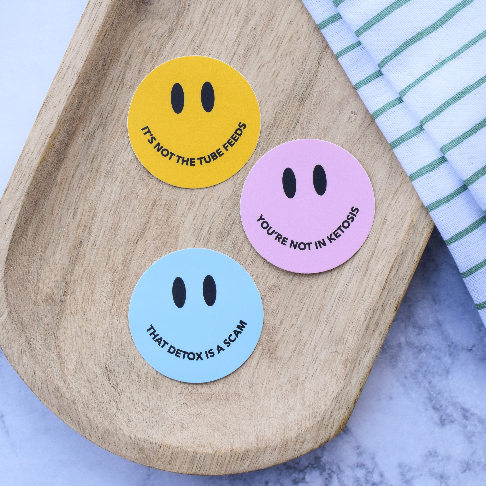 That Detox is a Scam Sassy Smiley Sticker – Donut Season