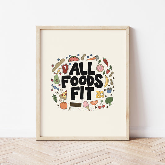 All Foods Fit Art Print